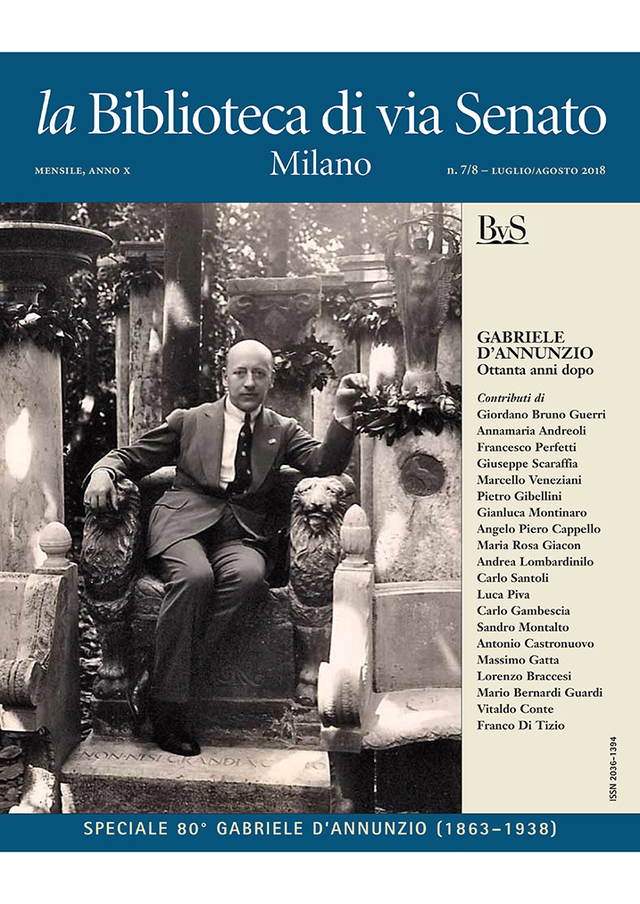 “Speciale 80° Gabriele D’annunzio (1863–1938)” di Vitaldo Conte