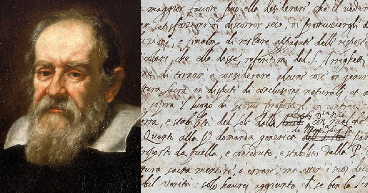 “Trovata a Londra la lettera ”eretica”  di  Galileo Galilei” di Giuseppe Massari
