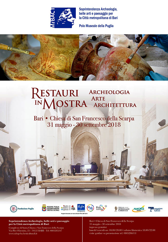 “Restauri in mostra: Archeologia Arte Architettura - a Bari dal 31 maggio al 30 settembre” di Giuseppe Massari