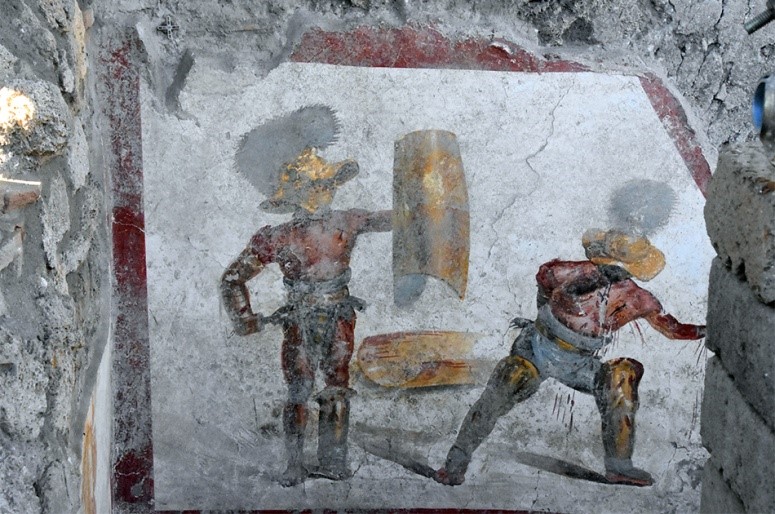 Affresco dei Gladiatori di Pompei 