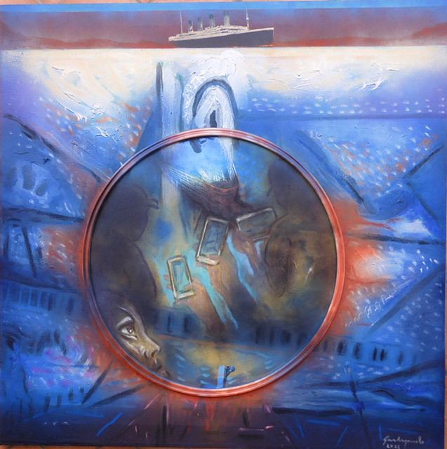 Guadagnuolo dipinge il disastro del Titanic con la tragedia del sommergibile Titan